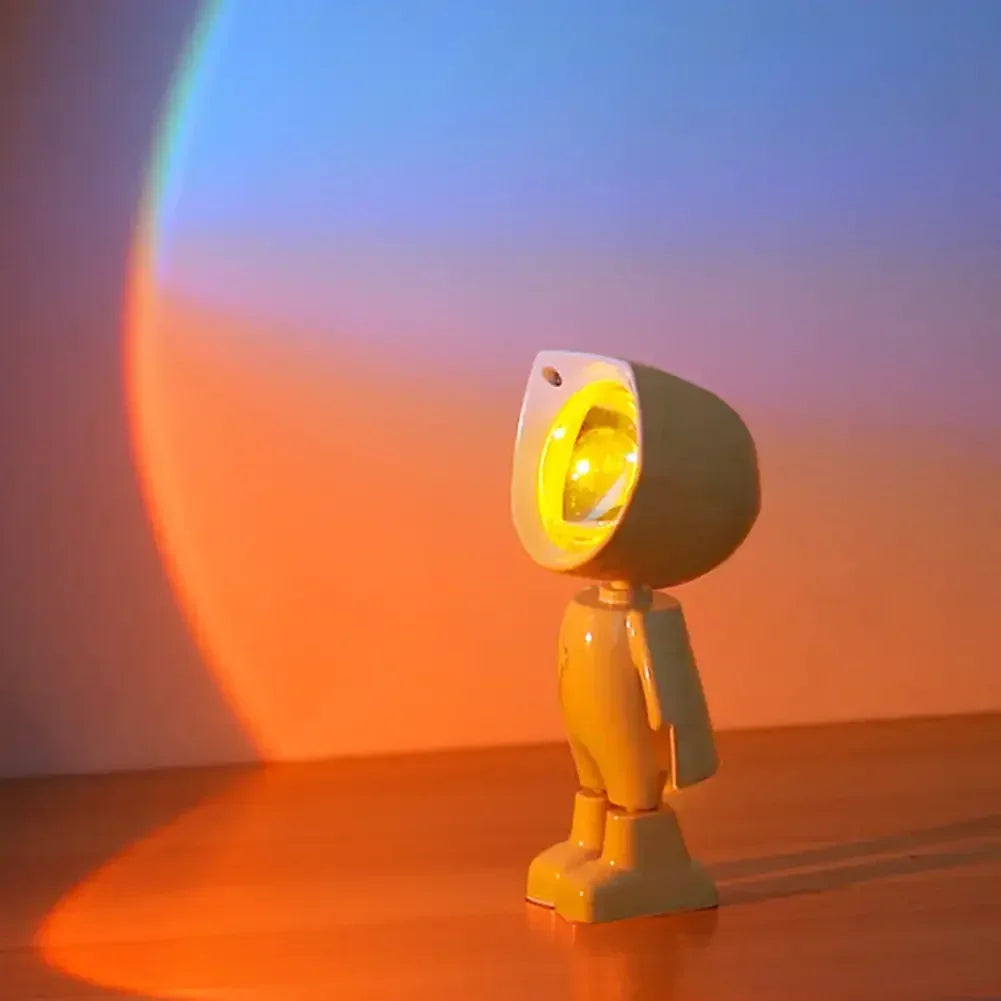 Lampe robot rechargeable