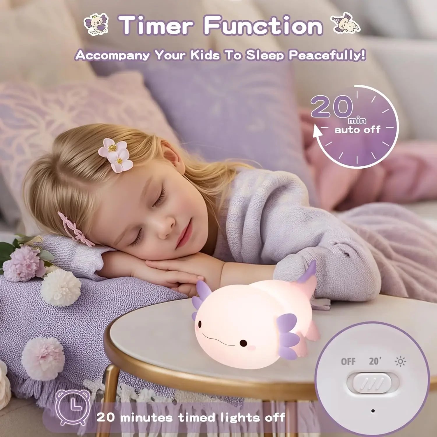 Lampe veilleuse Salamandra