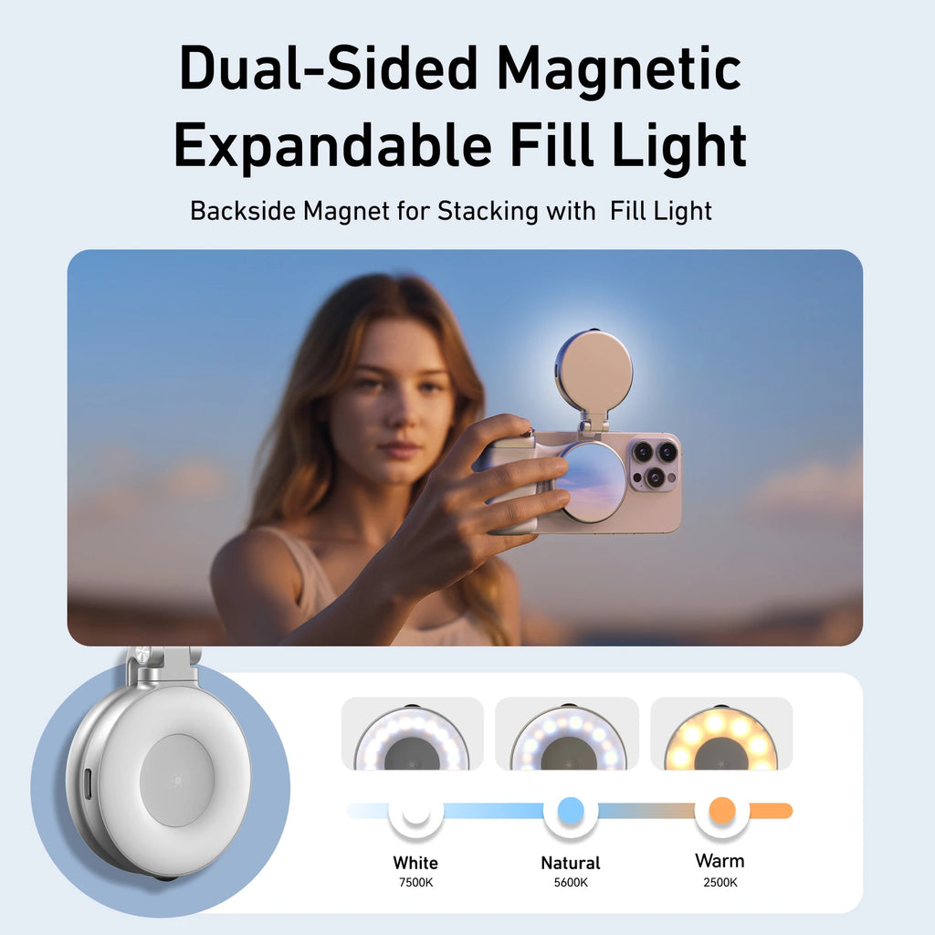 Poignée magnétique pour téléphone portable