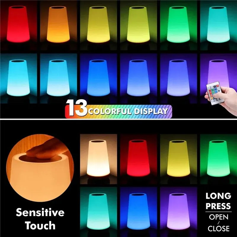 Lampe de table à 13 couleurs changeantes