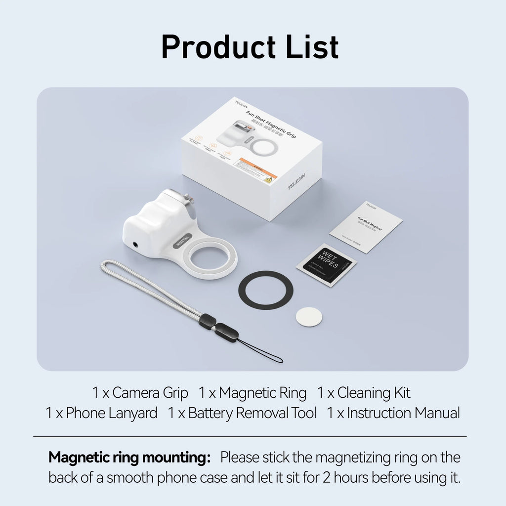 Poignée magnétique pour téléphone portable