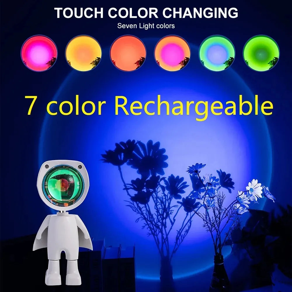 Lampe robot rechargeable