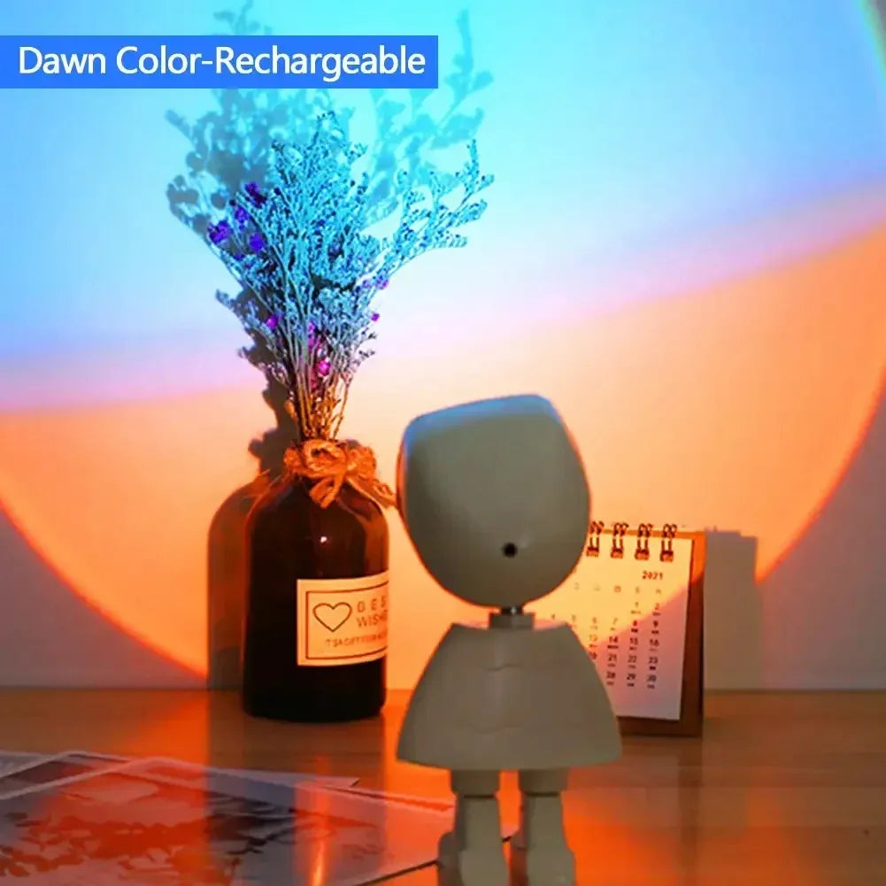 Lampe robot rechargeable