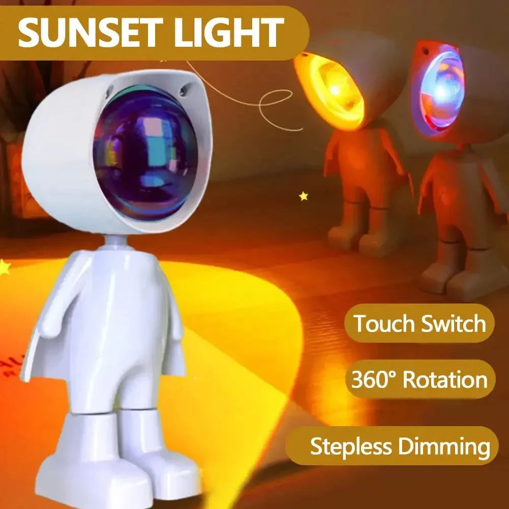 Lampe robot rechargeable