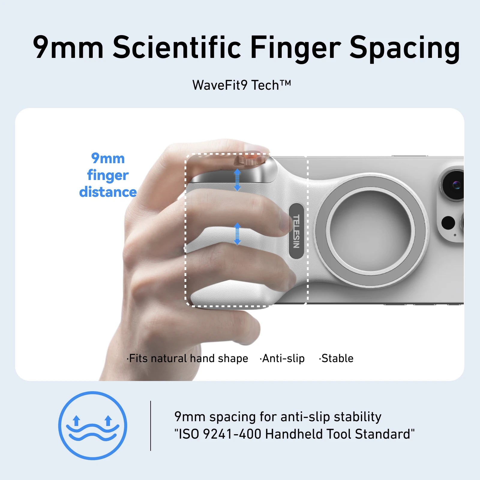 Poignée magnétique pour téléphone portable
