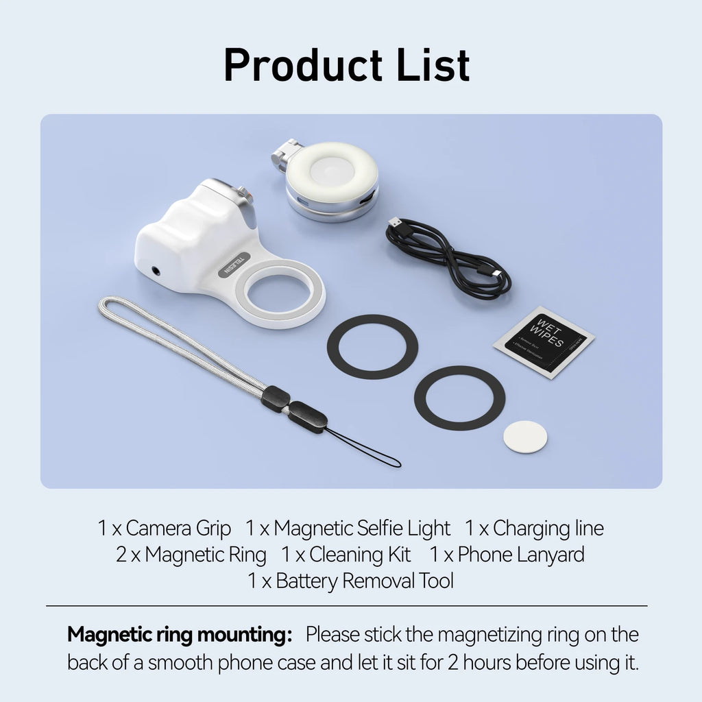 Poignée magnétique pour téléphone portable