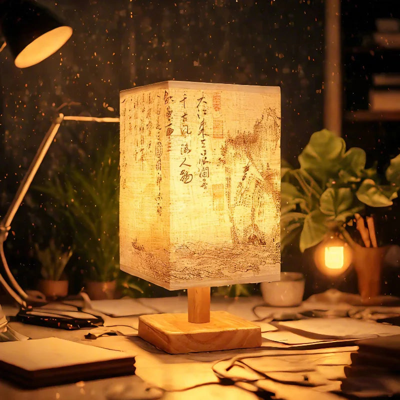 Lampes de chevet simples de style chinois